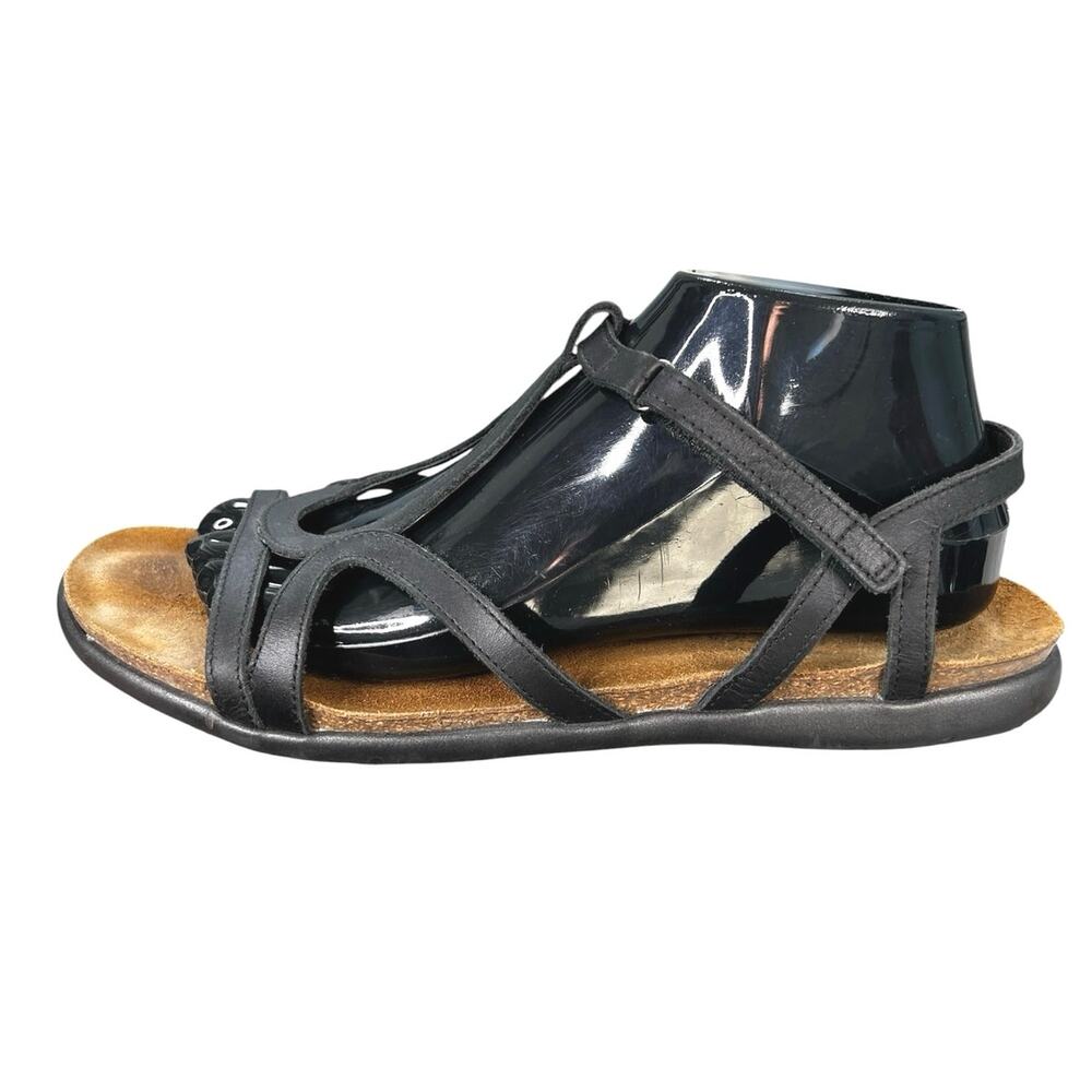 NAOT Women’s Dorothy Black Strappy Leather Sandal Size 41 US 10 - Picture 3 of 11